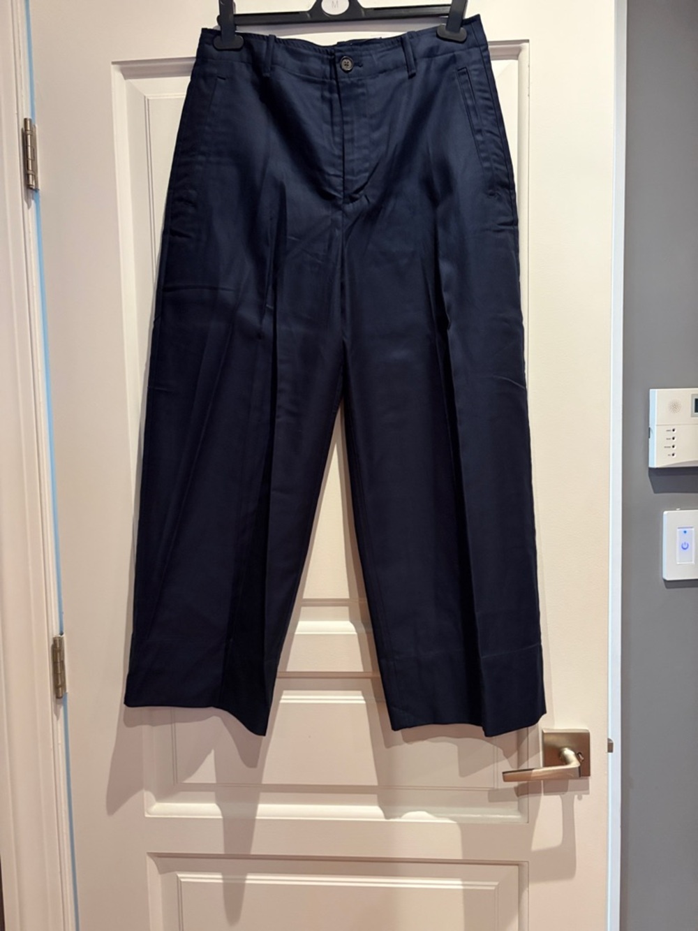 Classic Navy Pleated Trousers